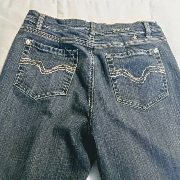 JEANSTAR Womens Denim Blue Jean Pants Wide Leg - Picture 4 of 6